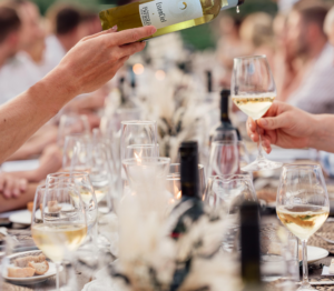 It's a sip of wine...it's summertime!